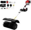 Guoked Schneefräse, 1,7 kW, PA6, Nylon, Schwarz, 52CC Benzin Kehrmaschine, 2.3 PS 2-Takt Motorbesen Kehrbesen Benzin Benz
