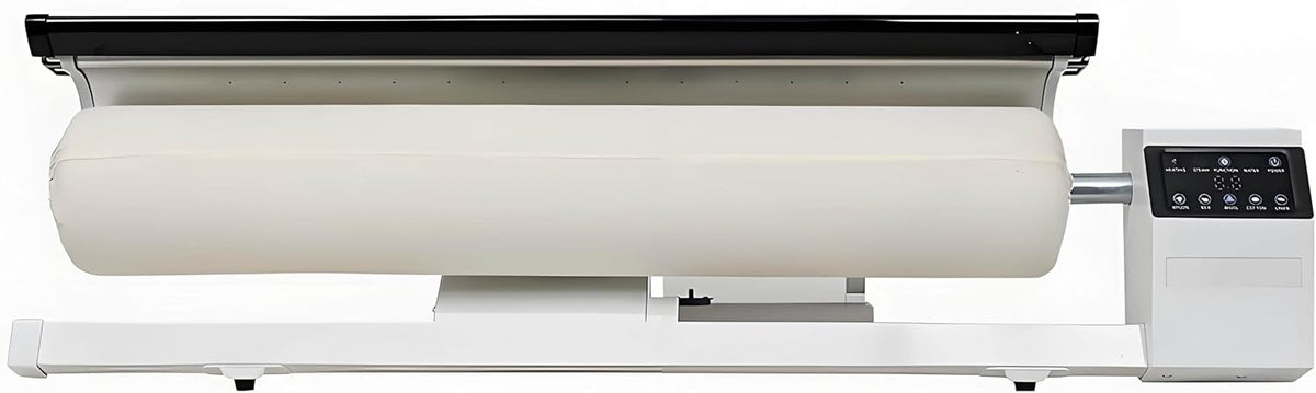 Rotationsdampfpresse Bügelpressen, Schwarz, mit Fusspedal und Dauerdampf für gewerbliche und häusliche