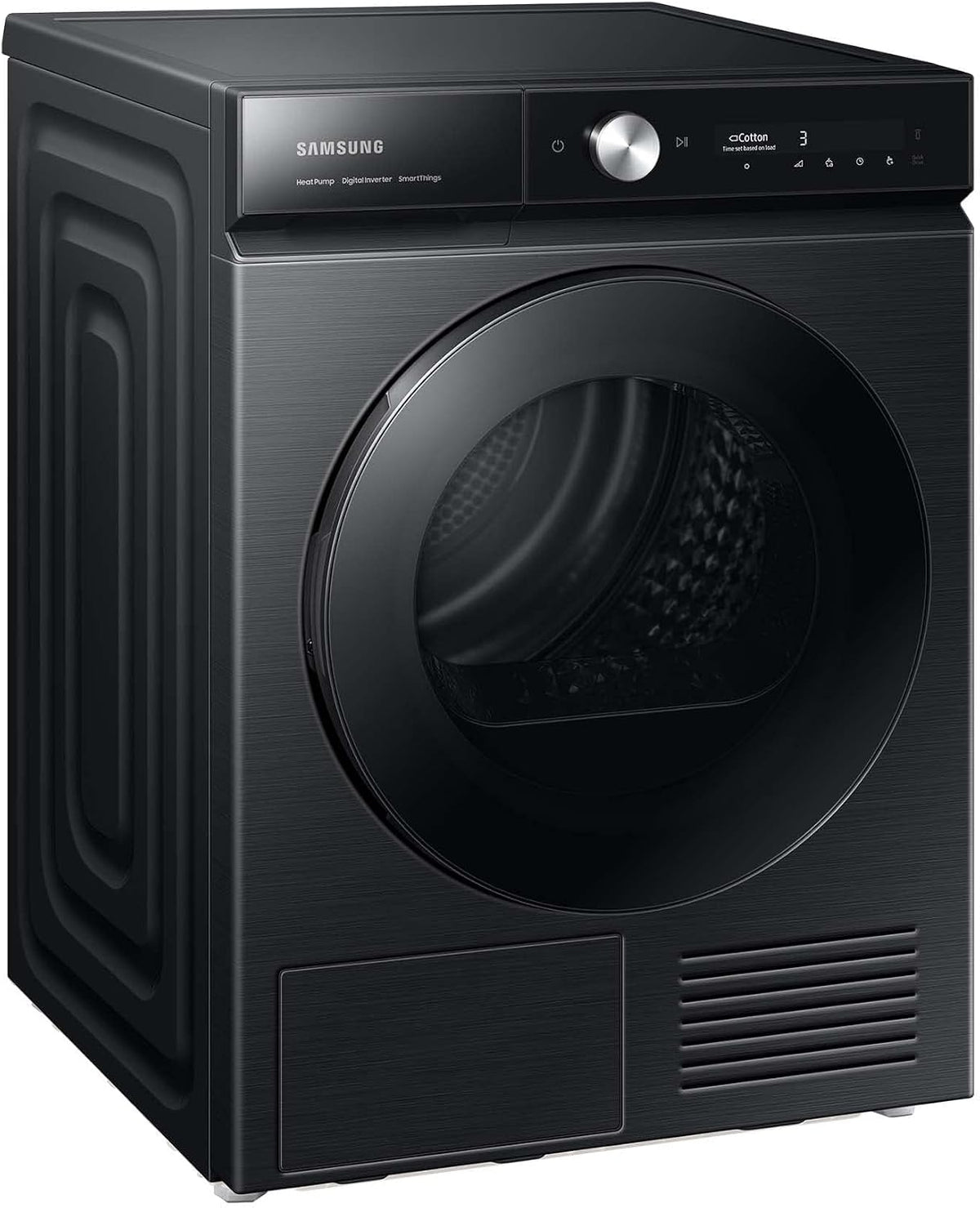 Samsung Wärmepumpentrockner, 9 kg, Schwarz, DV90BB9445GBS2 Bespoke, AI Dry - intelligentes Automatikprogramm, QuickDrive