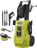 RYOBI Hochdruckreiniger, 150 bar, 1800 W, 450 l, 8m, Schwarz, Elektro- RY150PWA ( Druck, /h Fördermenge, 40° Wassertemperatur