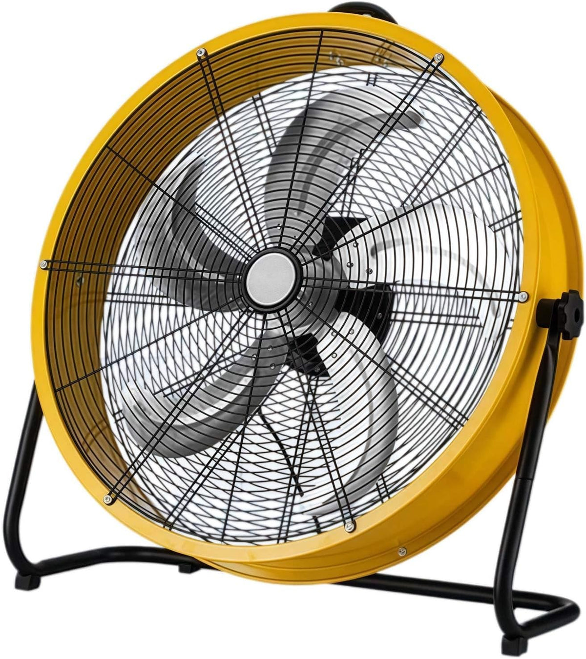 Industrieller Standventilatoren, Weiss, Trommelventilator, Hochgeschwindigkeits-Luftzirkulator, 3 Geschwindigkeiten