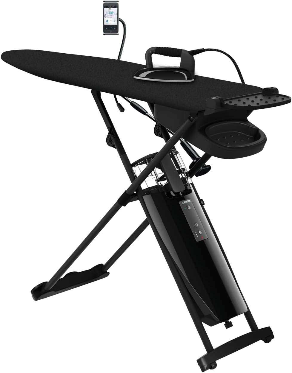 Laurastar Dampfglätter, Grau, Smart M Limited Edition, Bügelsystem, Hygienischer Dampf, 9 % Bakterien & Viren, Professionelles Bügeleisen