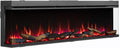 BALDERIA Elektrokamin, Schwarz, Athena 72 - Einbaukamin mit 3D LED Flammeneffekt und App