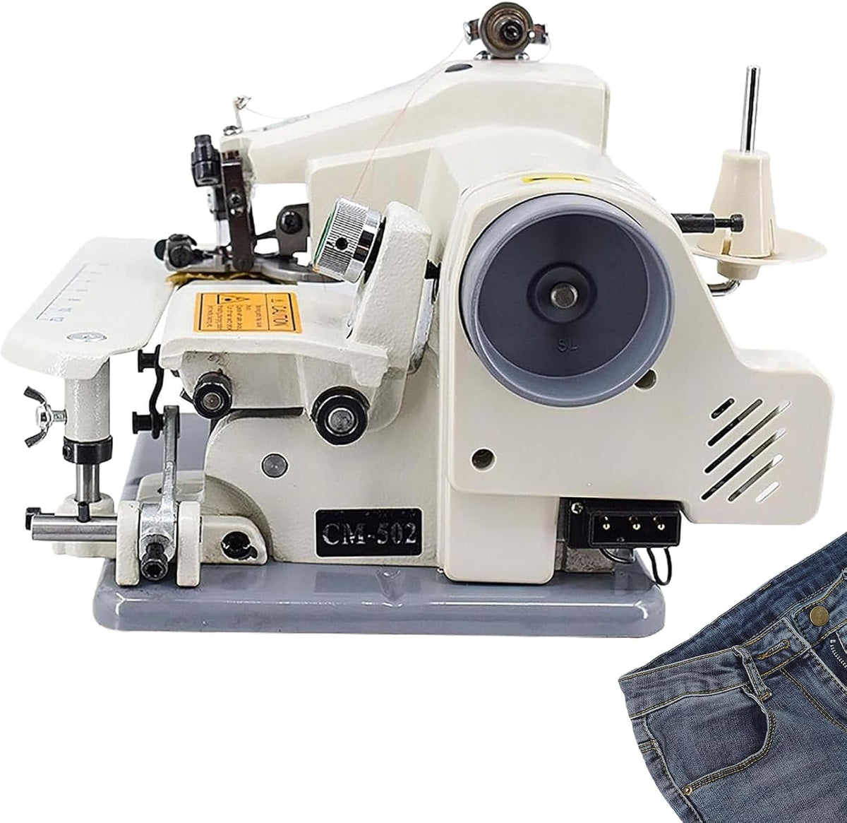 Säummaschine Einfache Nähmaschinen, 8 mm, Schwarz, Tragbare Blindstich-Näh- und Stickmaschine mit Pedal, maximale Geschwindigkeit 1200 U/m
