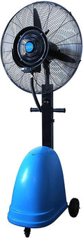 JKJZSALJ Standventilatoren, Weiss, Aussenventilator Mit Kühlnebel, Hohem Luftdurchsatz Und 90°-Oszillation