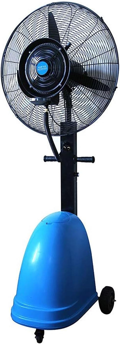 JKJZSALJ Standventilatoren, Weiss, Aussenventilator Mit Kühlnebel, Hohem Luftdurchsatz Und 90°-Oszillation