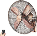 Wandmontierter Wandventilatoren, 40,6 cm, Weiss, Oszillierender Ventilator mit Fernbedienung, 3 Geschwindigkeitsstufen