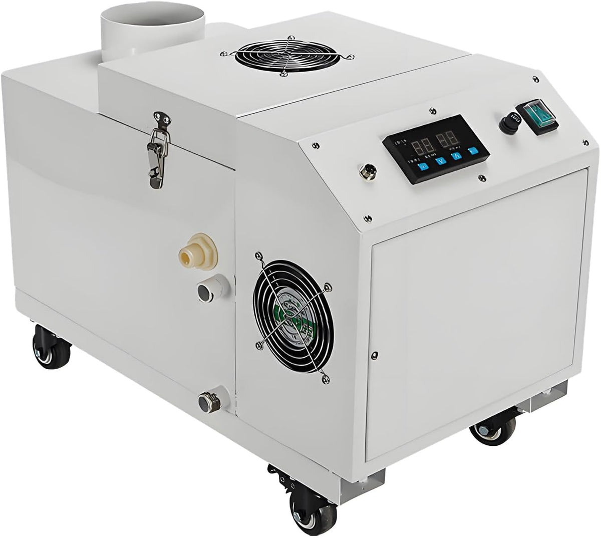 DNEPEI Luftbefeuchter für ein Zimmer, 200 W/300 W/500 W, 3 kg, 220 V, Edelstahl, Grau