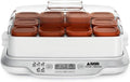 SEB Joghurtbereiter, Weiss/Braun, YG661A00 Multidélices Express, 12 Töpfe, Weiss und Braun