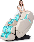 HealthRelife Massagestühle & Sitzauflagen, 135 cm, Beige, 3D Massagesessel mit 24 Luftkissen SL-Schiene, 6 Programme