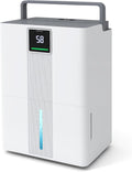 FANTASK Luftentfeuchter, 35 L, ABS, Weiss, Elektrischer /Tag, leiser Entfeuchter mit 3 Modi, 24H-Timer, 3-Farben-Anzeige