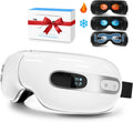 BOQUBOO Schlafmasken, Schwarz, Augenmassagegerät mit Kühlung und Wärme, Musik, Wiederaufladbares und Faltbares Elektrisches