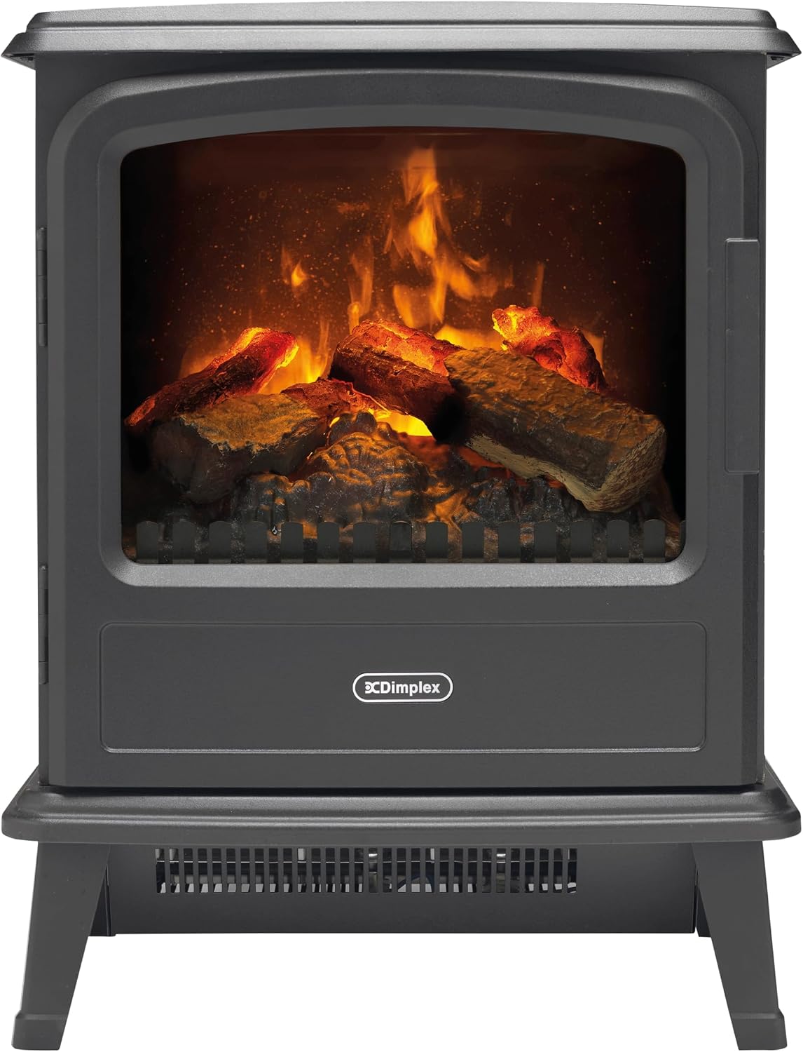 DIMPLEX Elektrokamin, 1000 W, 2000 W, Schwarz, Evandale - mit Heizung und Kaminfeuer - / - Wasserdampf