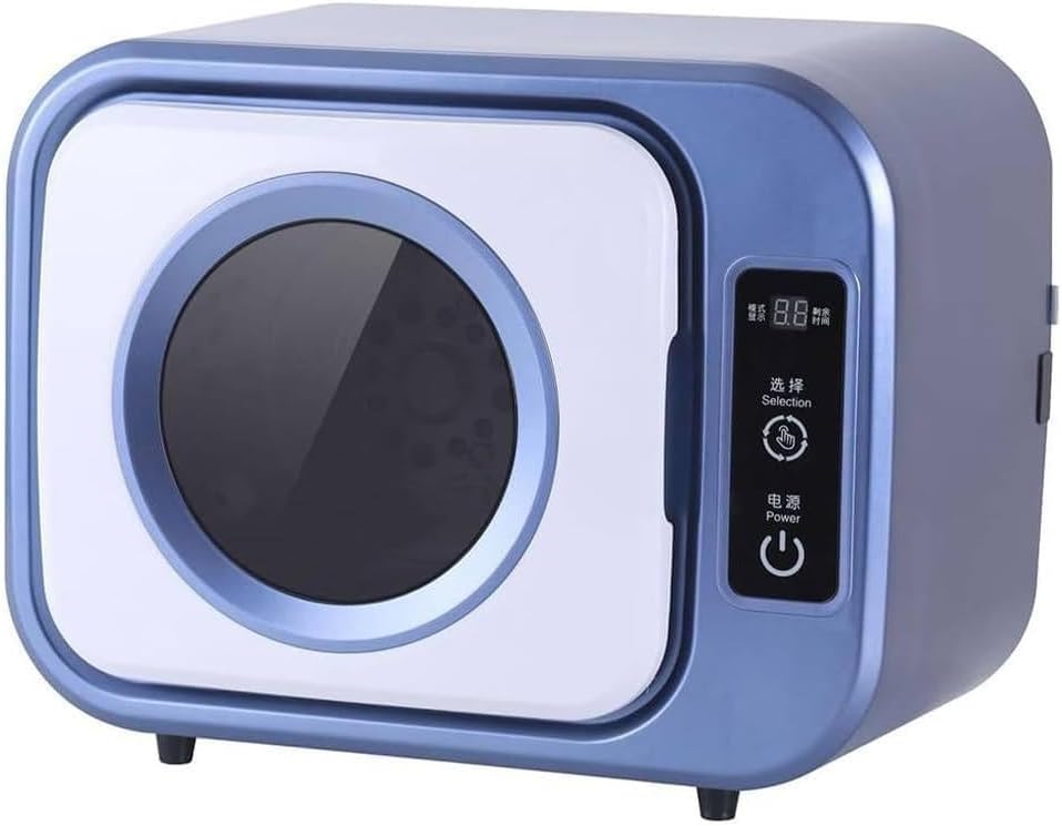 XDLYWUZIQ Wärmepumpentrockner, 280 W, Blau, Kleine Wandmontierte Trommeltrocknungsmaschine, Mini Tragbarer Elektrischer Wäschetrockner