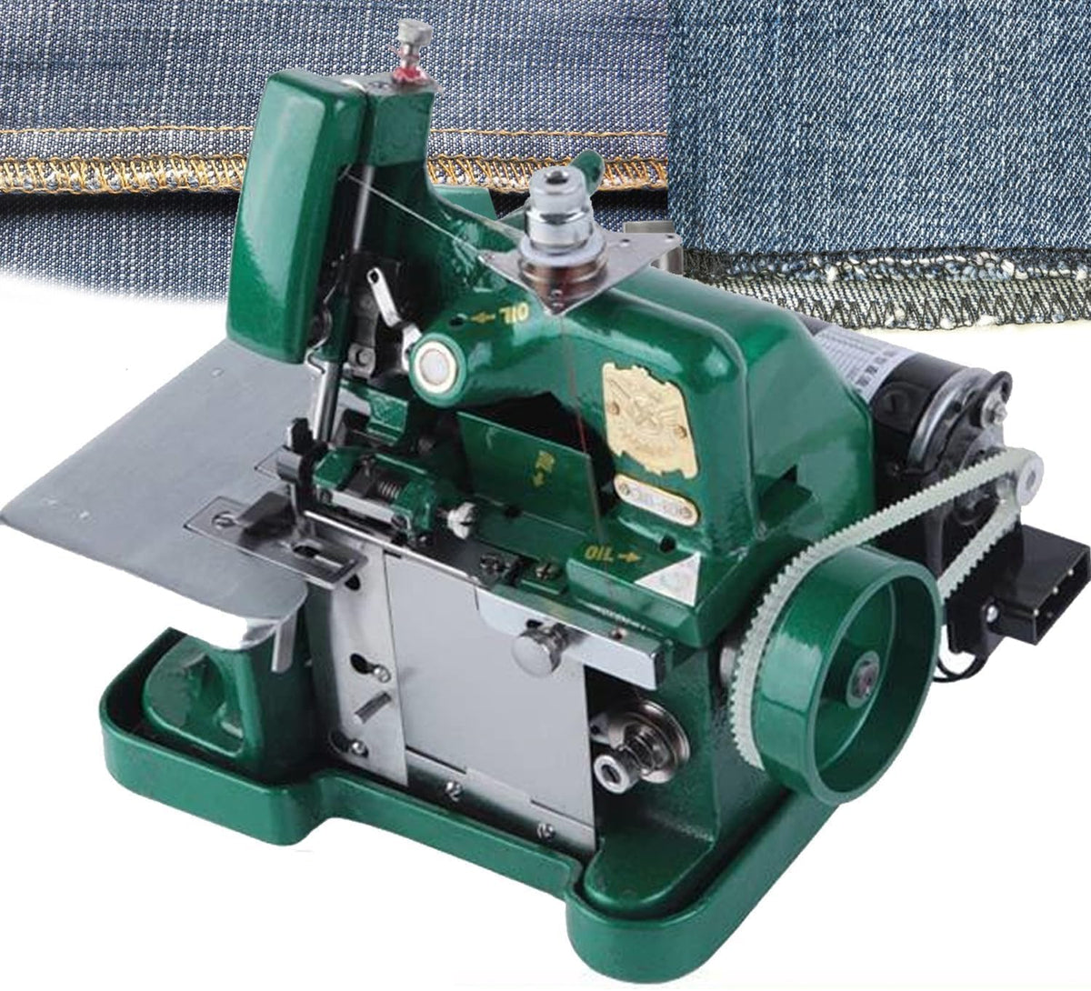XCSCUK Overlock-Nähmaschinen, Schwarz, Hochleistungs-Overlock-Maschine, Overlock-Maschinen in Industriequalität