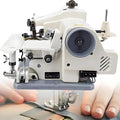 GUTYGIO Blindstichmaschine, Grau, Tisch-Blindstich-Saummaschine mit schwenkbarem Arbeitstisch, tragbare Blindstich-Nähmaschine