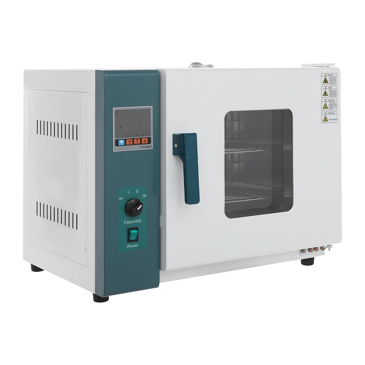 Shalmidor Öfen & Zubehör, 1KW, Grau, Labor Trockenschrank Vakuum-Trockenofen, Temperatur 10-300°C Einstellbar, für Labor- Und Industrietrocknung