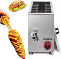 FLEAGE Heissluftfritteuse, 21 L, Edelstahl, Schwarz, Käse-Hot-Dog-Stickmaschine, 12-teiliges Wurstbratgerät, Corn-Dog-Fritteuse für Hot Dogs am Griff
