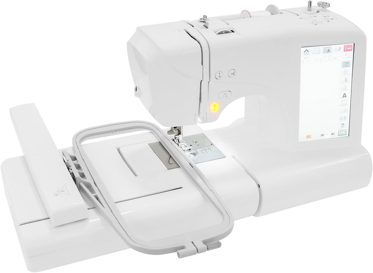 Dokiiovo Stickmaschinen, 43x38x35 cm, Grau, Näh- und Stickmaschine, Automatische Stickmaschine mit LCD-Bildschirm