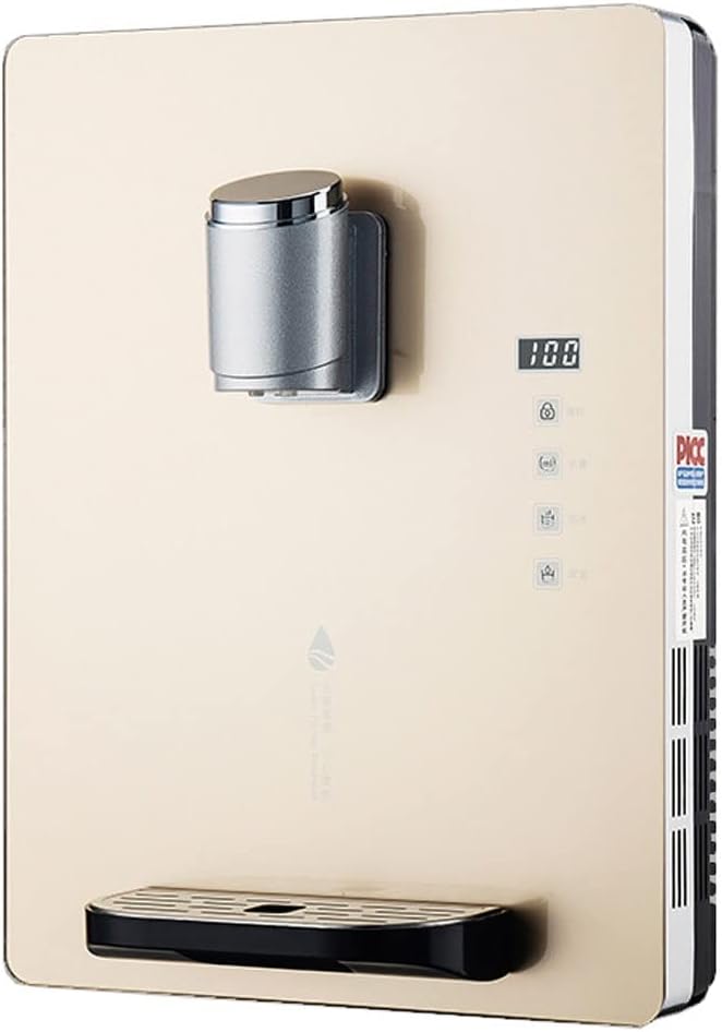 Eismaschine, Schwarz, Smart Home, Heiss- und Kaltwasserspender mit und Kindersicherung, Wandmontierter Büro-Wasserkühler mit Touchscreen für den