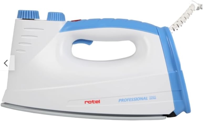 rotel Dampfglätter, 5bar, 800 W, Blau, Professional Extra Dampfbügeleisen Edelstah-/ Keramiklsohle