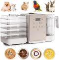Pet Universalzerkleinerer, Schwarz, Food Processor, 7-in-1 Smart Treat Maker mit 10 Arten von Futtersorten &, Katzen & Kleintiere