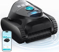 BRINBO Poolroboter, 150 m, Schwarz, C1 Akku Boden und Wand, Wasserlinie, Doppelfilter, 7 Reinigungsmodi, 180 Minuten Laufzeit