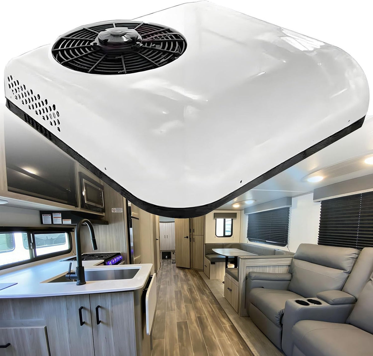 levigationlu Mobiles Klimagerät, 12 V, 24 V, 24 V, Weiss, / Wohnmobil Klimaanlage, Dachklimaanlage Wohnwagen, Leise