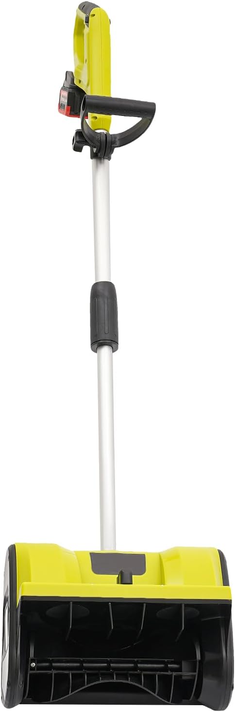 Queeucaer Schneefräse, 4.0 Ah, 80 Wh, 20 V, Schwarz, Batteriebetriebene, Akku-, Elektrische für die Schneeräumung von Garagen