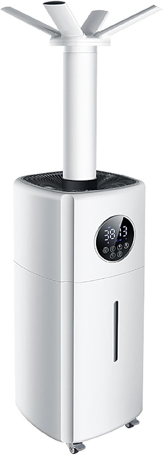 JOSBY Luftbefeuchter für ein Zimmer, 60 m, 21 l, Schwarz, Turm-Luftbefeuchter, 2000 ml/h Kaltnebel-Luftbefeuchter