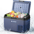 AAOBOSI Kompressor, 230 V, 25 L, 12 V, Blau/Schwarz, Kühlbox, Tragbare Elektrische Kühlbox /, IPX4 Wasserdicht, -20°C bis 20°C