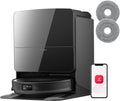 roborock Saugroboter, Schwarz, Saros 10R Set mit Wischfunktion&angebbarem Wischmopp