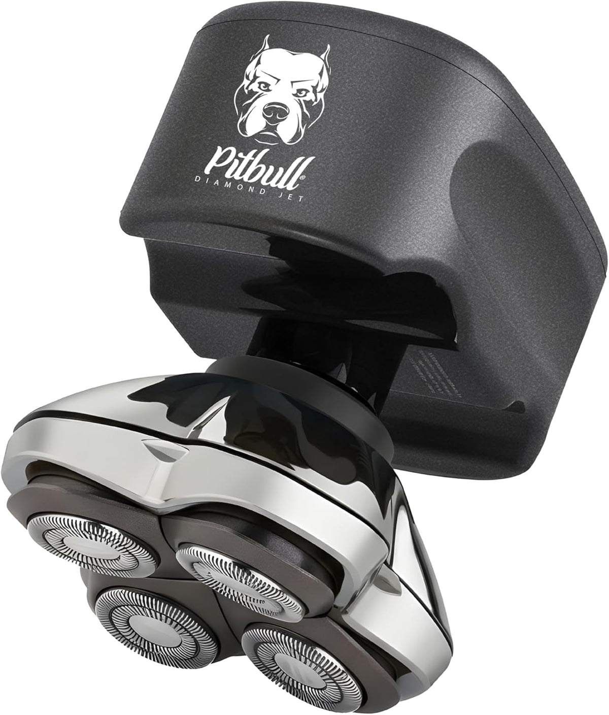 Skull Shaver Elektrorasierer, Schwarz, Pitbull Diamond Jet Kopf- & Gesichtshaartrockenrasierer für, Kabelloser Elektro-Kopfrasierer mit Turbo-Modus