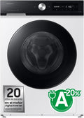 Samsung Waschmaschine, 9 kg, Schwarz/Weiss, WW90DB7U94GEU3, AI EcoBubble, A-20% mit Super Speed 39, Selbstdosierung