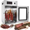 Suyaoquant Reifeschrank, Silber, Dry Aged Aus Edelstahl, 360° Rotation Rotary Meat Dryer Mit Digitaler Zeitschaltuhr