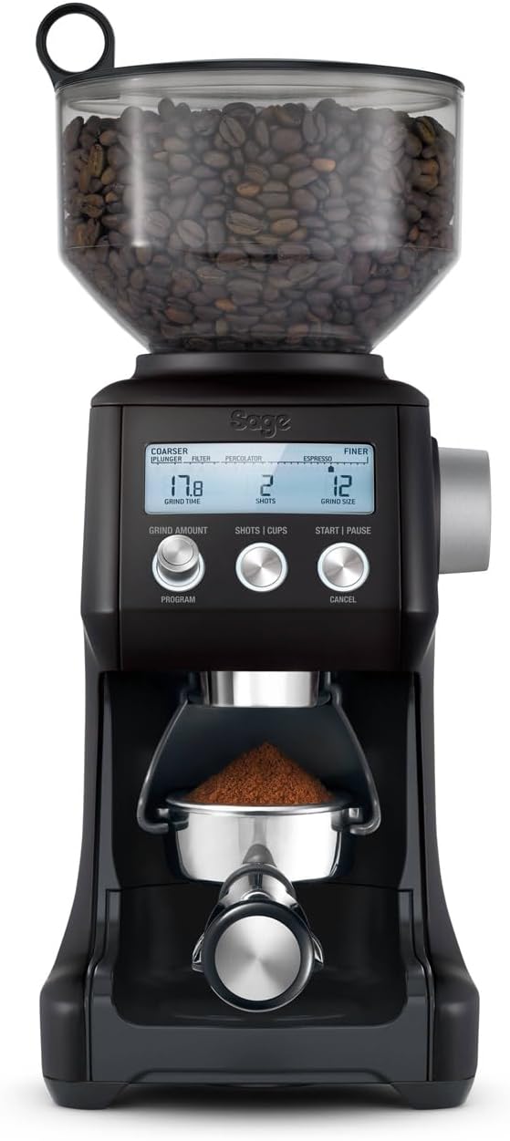 Sage Elektrische Mühlen, Schwarz, The Smart Grinder Pro, Kaffeemühle, Schwarzer Trüffel