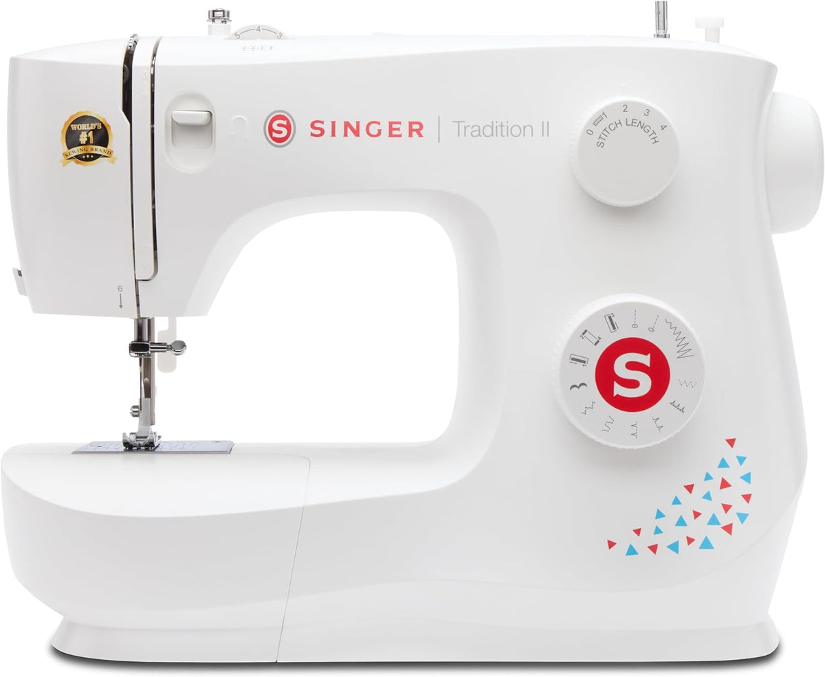 Singer Einfache Nähmaschinen, Grau, Tradition 2 Nähmaschine, Exklusives Modell, Mit 11 Integrierten Stichen, Automatischem Knopfloch