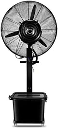 Oszillierender Turmventilator, 46 L, Weiss, Nebelventilator mit Wassertank, Sprühkühlfunktion und Schüttelkopf für industrielle