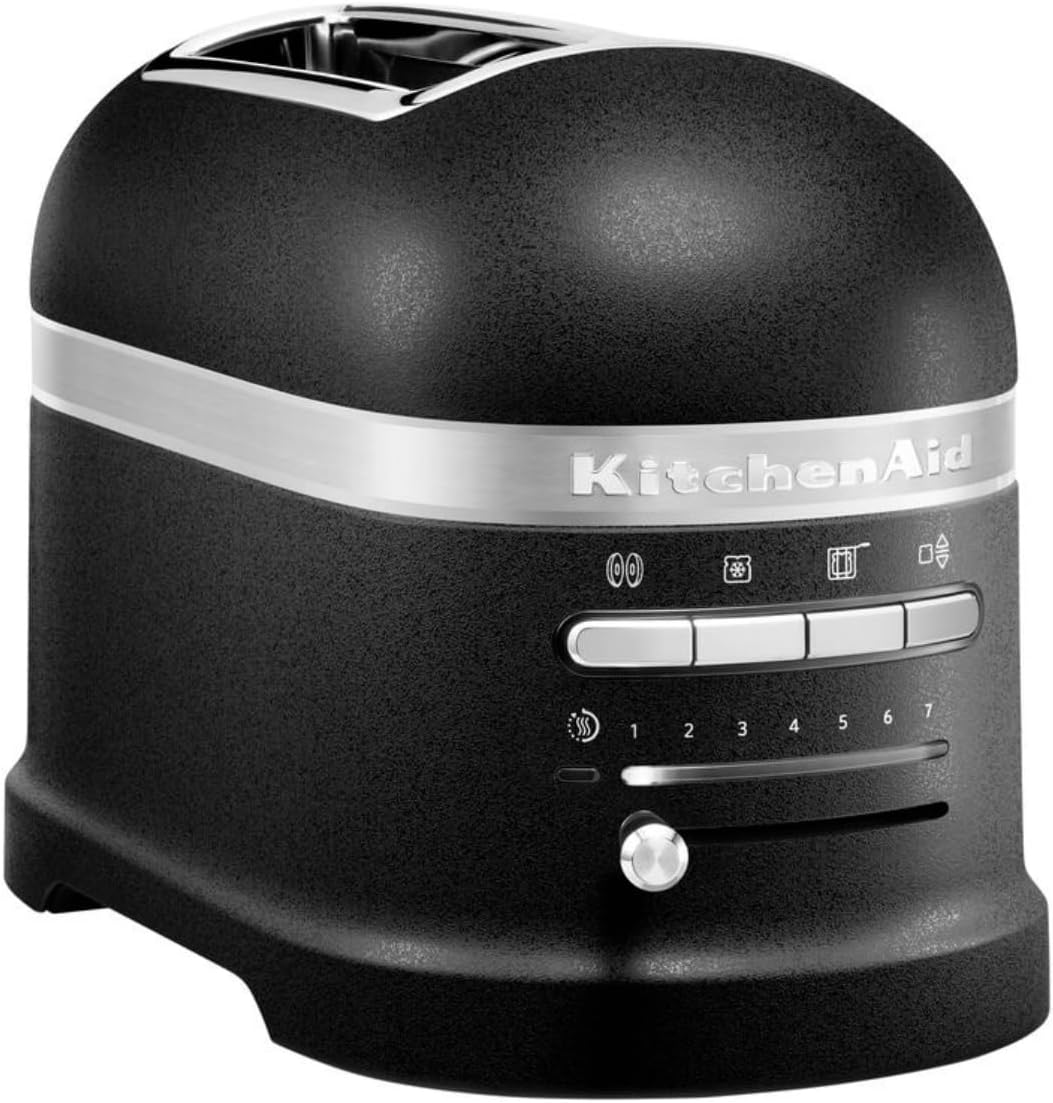 KitchenAid Toaster, Schwarz, ARTISAN 2 Scheiben 5KMT2204 (Gusseisen )