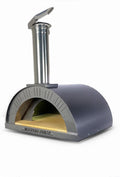 Alfonso Forni Pizzaofen, bis zu 2 Pizzen, sehr einfach zu bedienen, Silber, für den Aussenbereich mit Holz, für Pizza