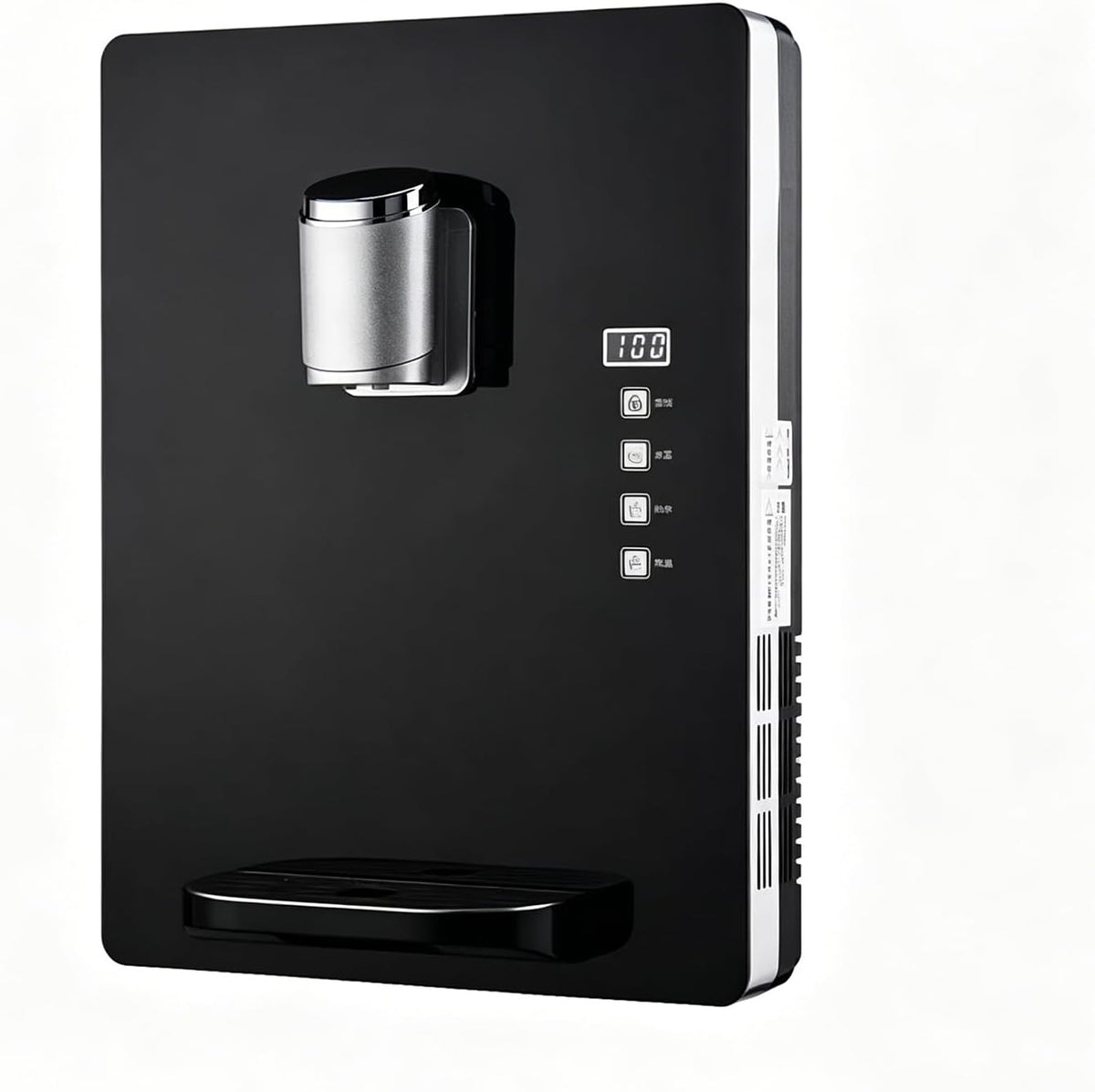 Wandmontierter Heisswasserspender, 2200 W, 30 L, Schwarz, Netzbetriebener Wasserspender Mit Heisswasserfunktion, /h Heisswasser