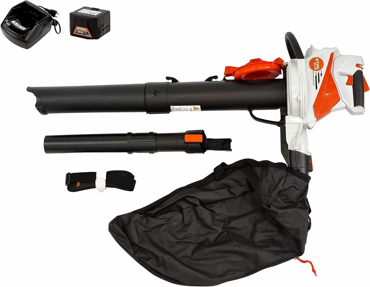 Stihl Laubbläser, Schwarz, Akku Saughäcksler SHA 56 (+ Akku AK20 + AL101 Ladegerät), Batteriebetrieben