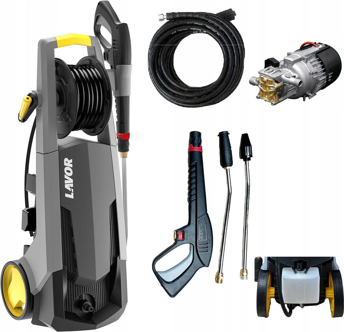 LAVOR Hochdruckreiniger, 2300 W, Schwarz, Pro 23 mit Induktionsmotor