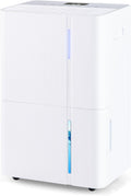 GOPLUS Luftentfeuchter, 34 x 25 x 52 cm (L x B x H), 40 L, ABS, Weiss, /Tag, Entfeuchter elektrisch mit 3 Modi, 2 Geschwindigkeiten