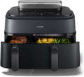 PHILIPS Heissluftfritteuse, 9 L, Schwarz, Steam Airfryer 5000 Heissluftfritteuse