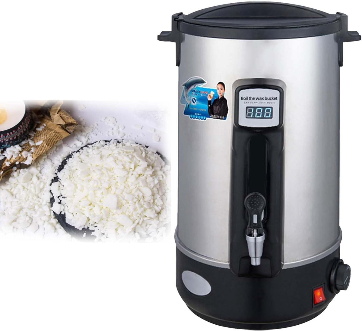 CUTANGELAR Sets & Zubehör, 8 l/10,8 l/12 l/16 l/20 l/30 l/35 l, 1500 W, 16 L, Lebensmittelechter Edelstahl 304, Grau