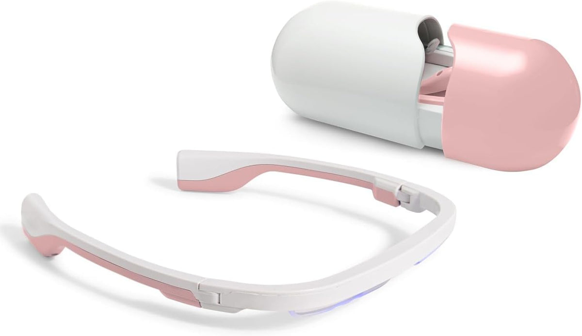 Sofa AYO, Rosa, + Lichttherapiebrille: Rose Quartz Limited Edition -, Energie und Stimmung