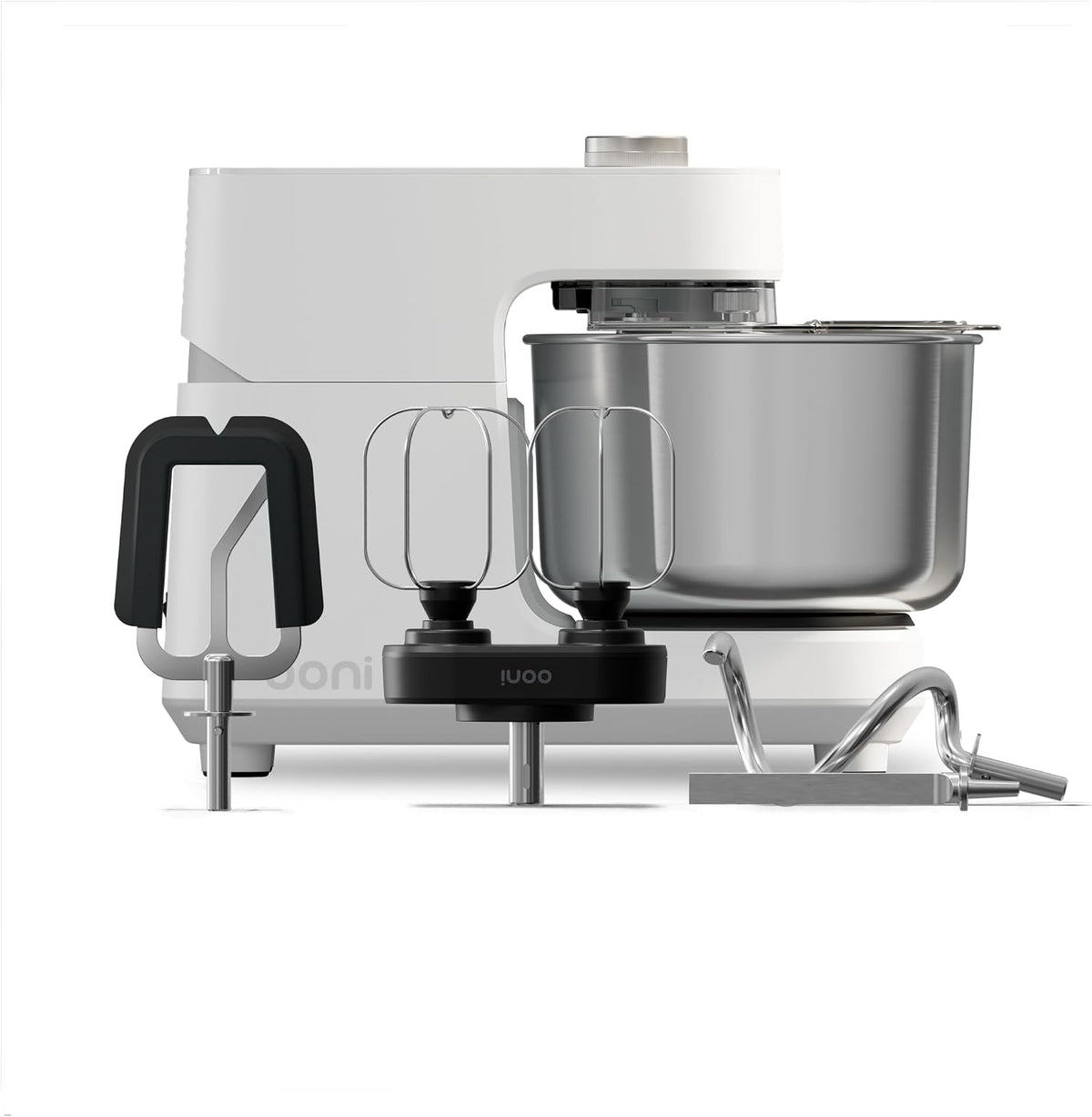 Ooni Knetmaschinen, 4,8 L, Schwarz, Halo Core Spiralkneter Teigmaschine Polarweiss