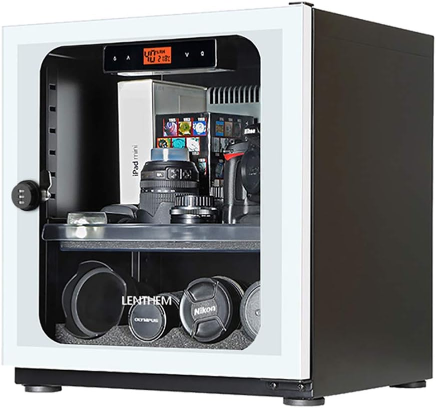 Kamera Luftentfeuchter, 56 L, Weiss, und Objektiv feuchtigkeitsbeständige Box - Elektronischer