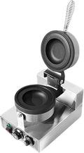 XEEAOFE Waffeleisen, 1200 W, 110 V, Silber, Waffel-Burger-Maker Mit Antihaftbeschichteten, Zeit- Und Temperaturregelung
